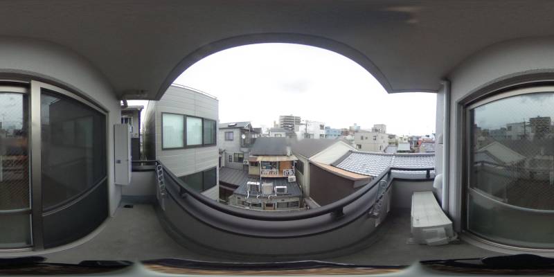 パノラマ画像バルコニー