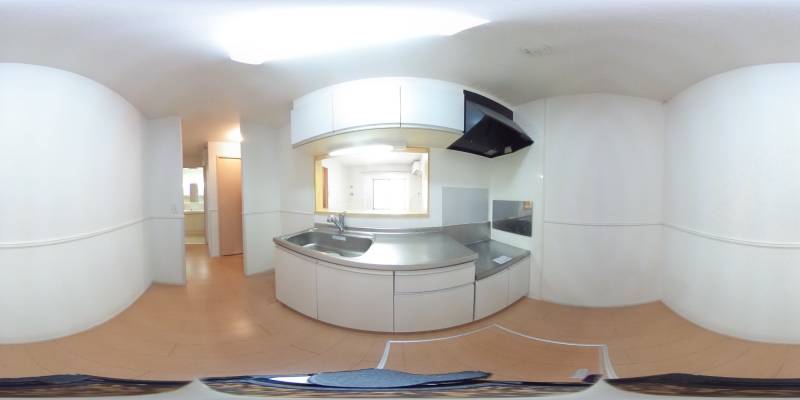 パノラマ画像キッチン