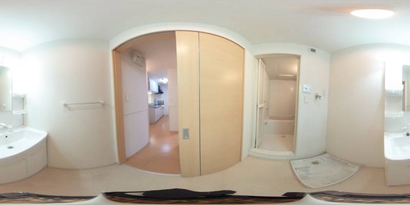 パノラマ画像洗面所