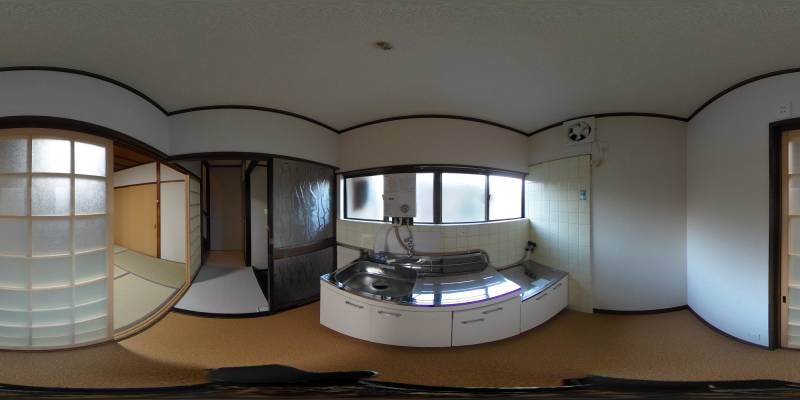 パノラマ画像キッチン