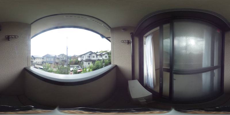 パノラマ画像バルコニー