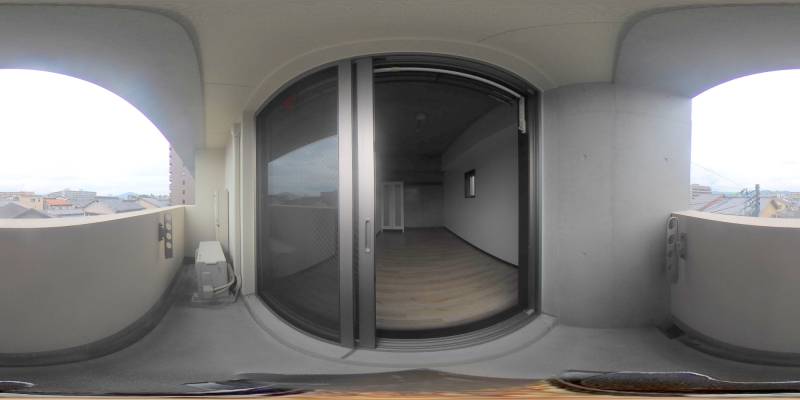 パノラマ画像バルコニー