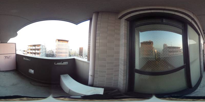 パノラマ画像バルコニー