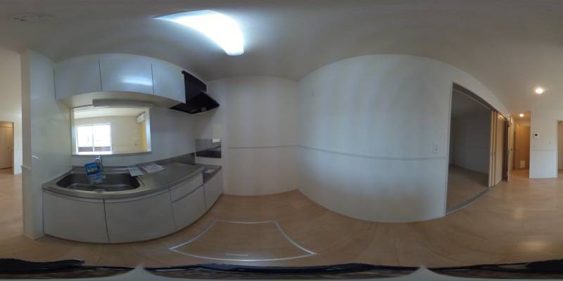 パノラマ画像キッチン
