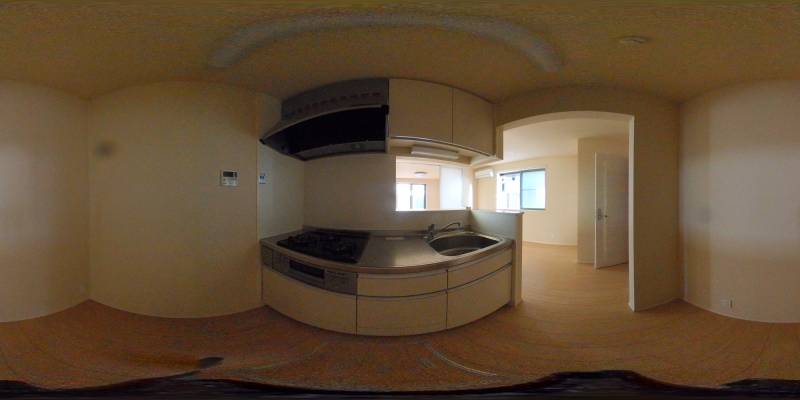 パノラマ画像キッチン