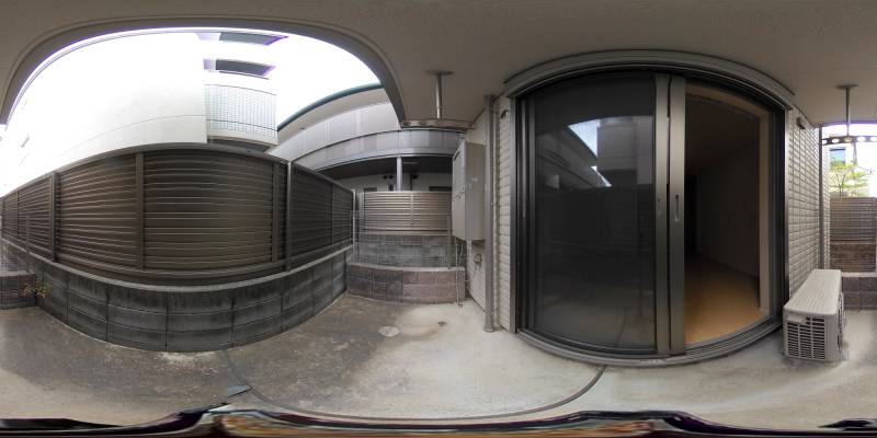 パノラマ画像バルコニー