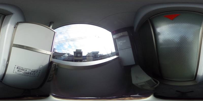 パノラマ画像バルコニー