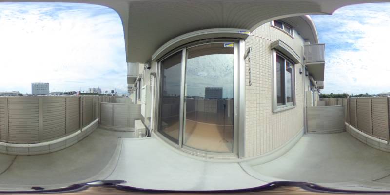 パノラマ画像バルコニー