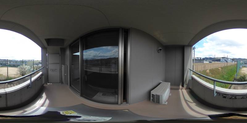 パノラマ画像バルコニー