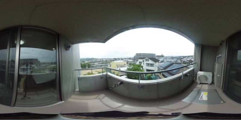 パノラマ画像バルコニー
