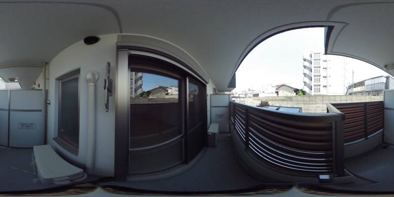 パノラマ画像バルコニー