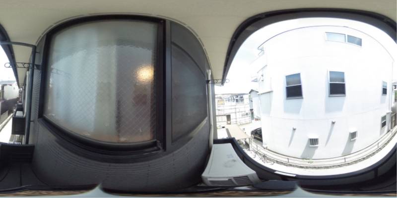 パノラマ画像バルコニー