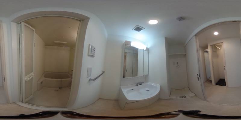 パノラマ画像洗面所