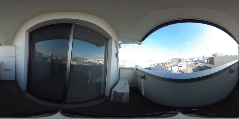 パノラマ画像バルコニー