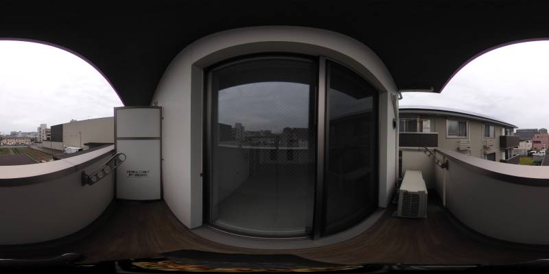 パノラマ画像バルコニー