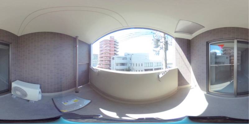 パノラマ画像バルコニー