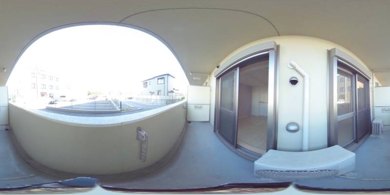 パノラマ画像バルコニー