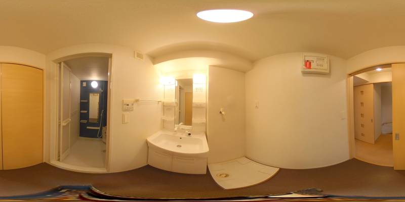 パノラマ画像洗面所