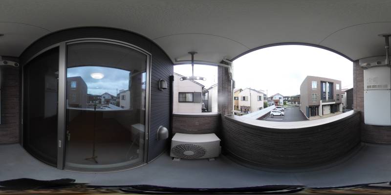 パノラマ画像バルコニー