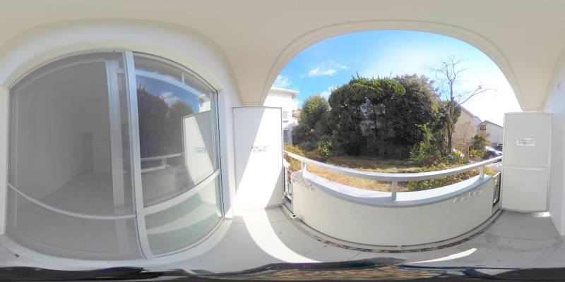 パノラマ画像バルコニー