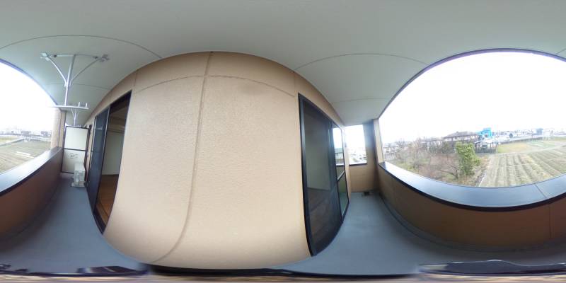 パノラマ画像バルコニー