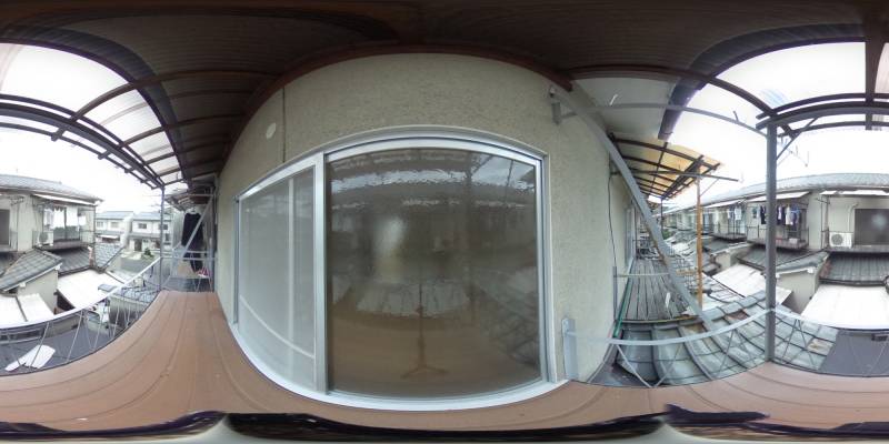 パノラマ画像バルコニー