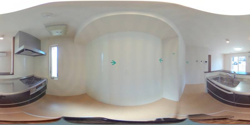 パノラマ画像キッチン