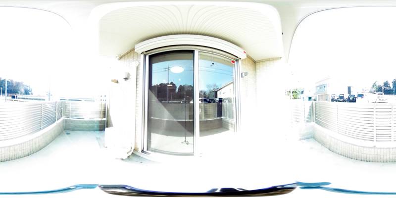 パノラマ画像バルコニー