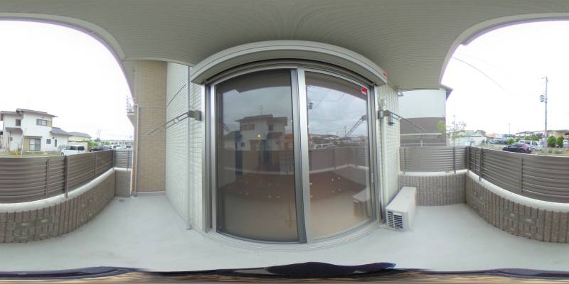 パノラマ画像バルコニー