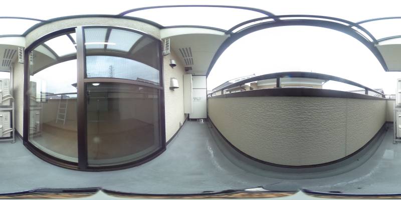 パノラマ画像バルコニー