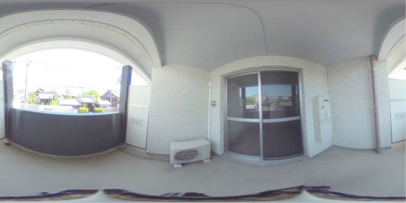 パノラマ画像バルコニー
