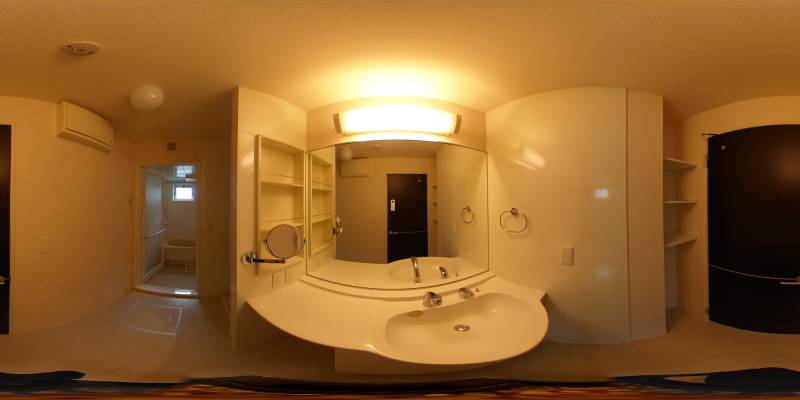 パノラマ画像洗面所