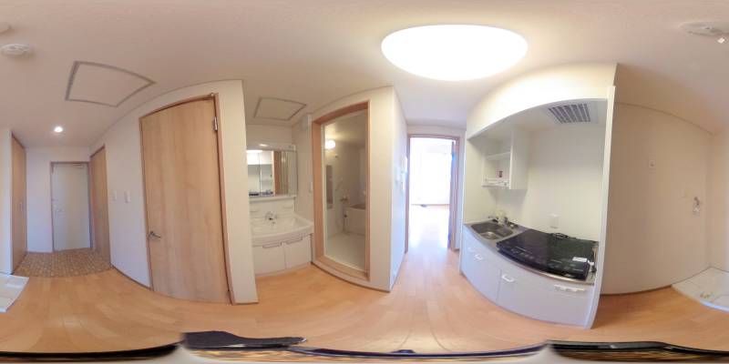 パノラマ画像キッチン