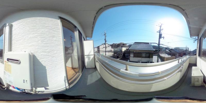 パノラマ画像バルコニー