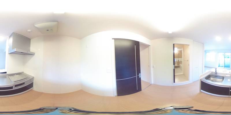 パノラマ画像キッチン