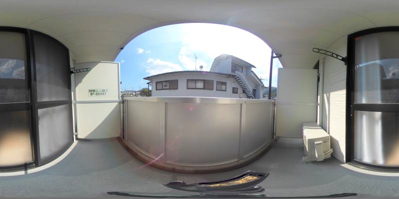 パノラマ画像バルコニー