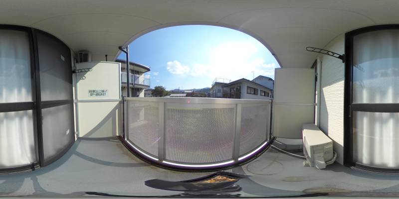 パノラマ画像バルコニー