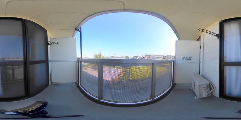 パノラマ画像バルコニー