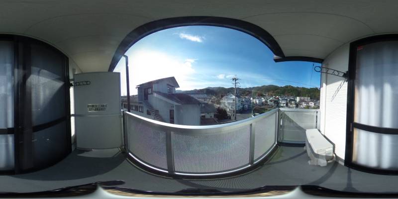 パノラマ画像バルコニー