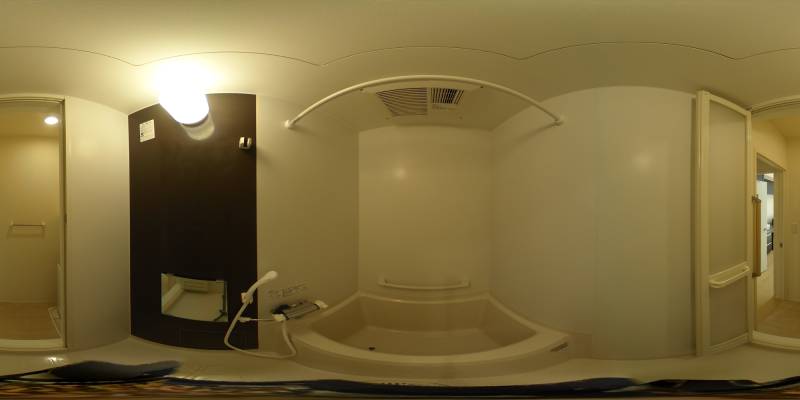 パノラマ画像バスルーム