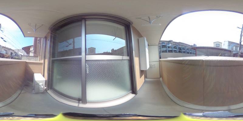 パノラマ画像バルコニー