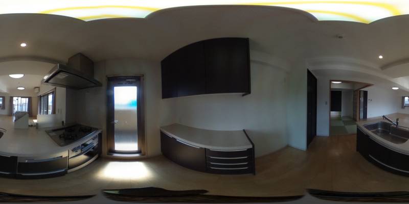 パノラマ画像キッチン