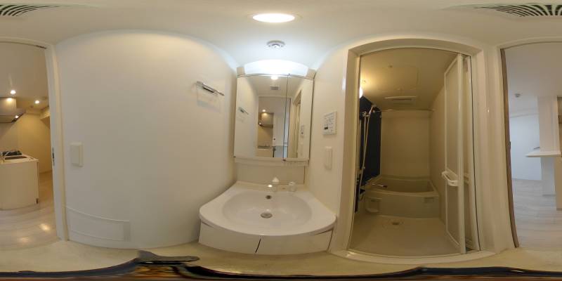 パノラマ画像洗面所