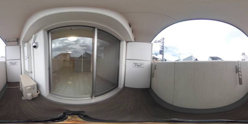 パノラマ画像バルコニー