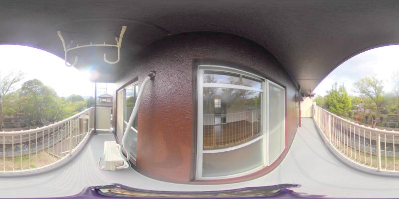 パノラマ画像バルコニー