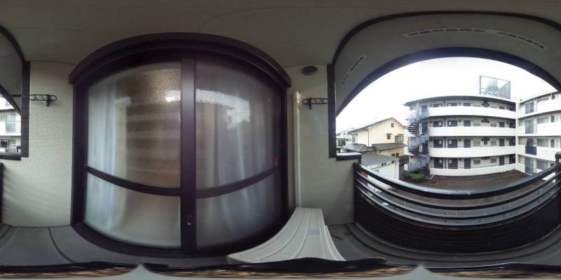 パノラマ画像バルコニー