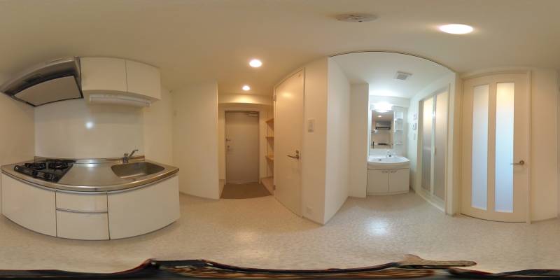 パノラマ画像キッチン