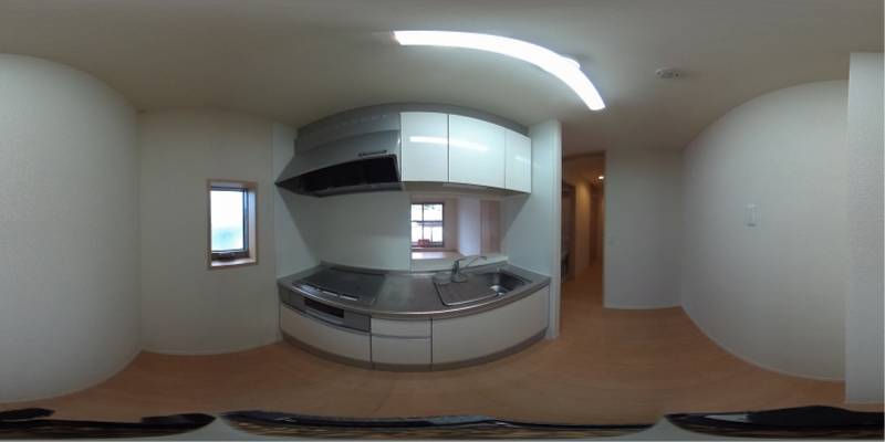 パノラマ画像キッチン