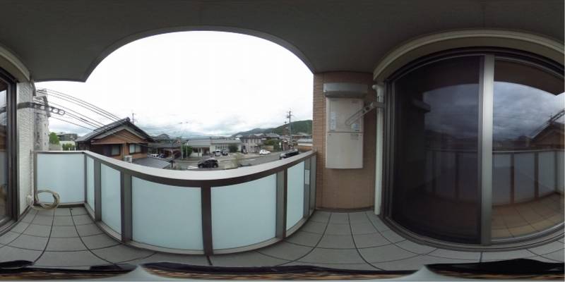 パノラマ画像バルコニー