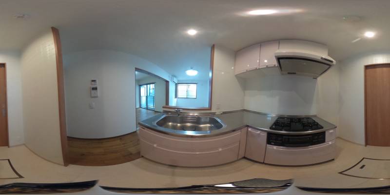 パノラマ画像キッチン